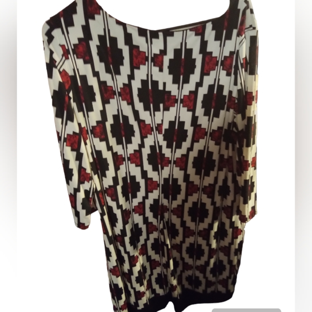 Liz Claiborne Red and Black dress size XL